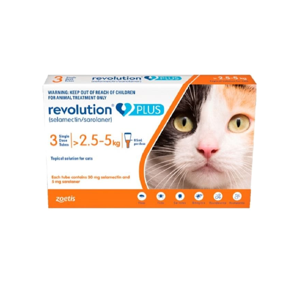Zoetis Revolution Plus Gato 2.5kg a 5kg
