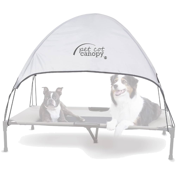 K&h - Pet Cot Canopy Xl Gry 32X50