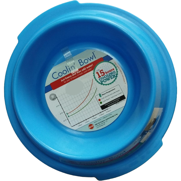 K&H -Coolin Bowl Sk Blu 32Oz