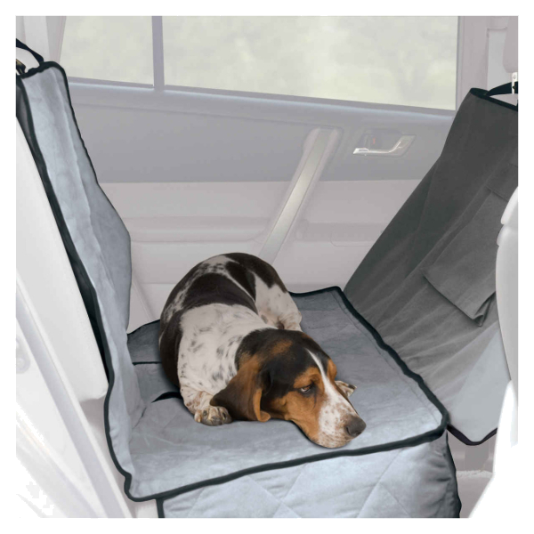 K&H -Dlx Carseat Saver Gry Xlong 57In