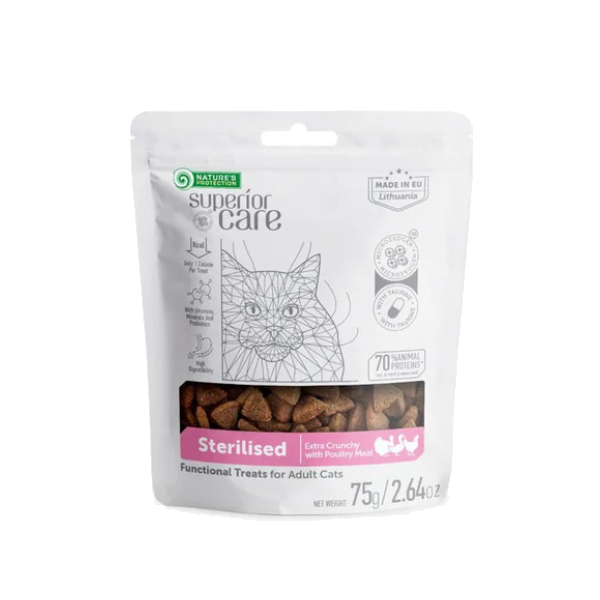 Natures Protection Superior Care Snack Sterilised For Adult Cats 75g
