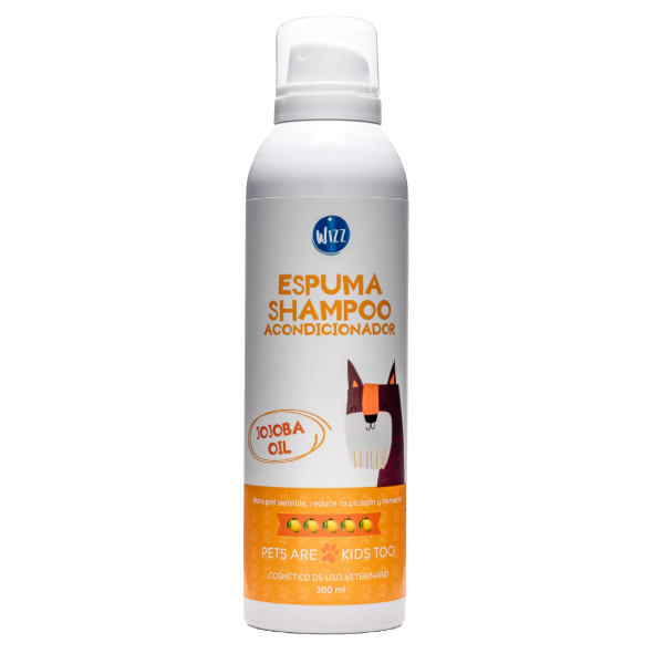 Wizz Espuma Shampoo Acondicionador Zacate Limon 200ml