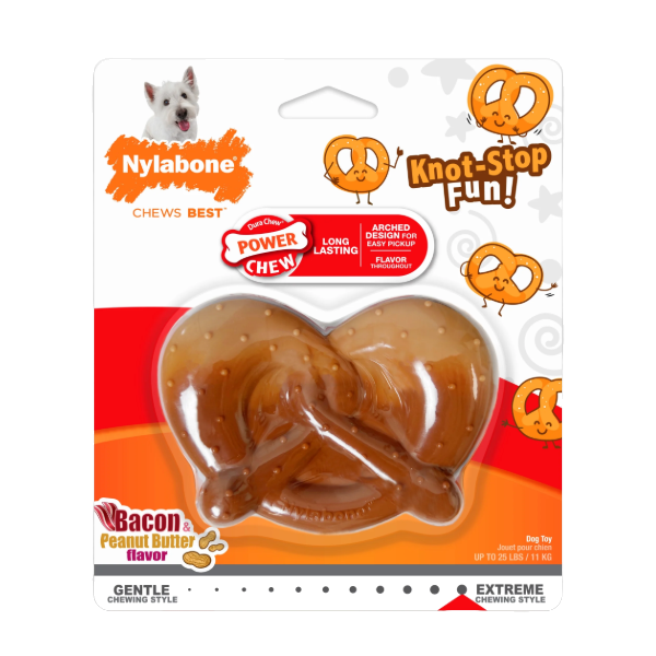 Nylabone Pretzel Bacon and Peanut Butter