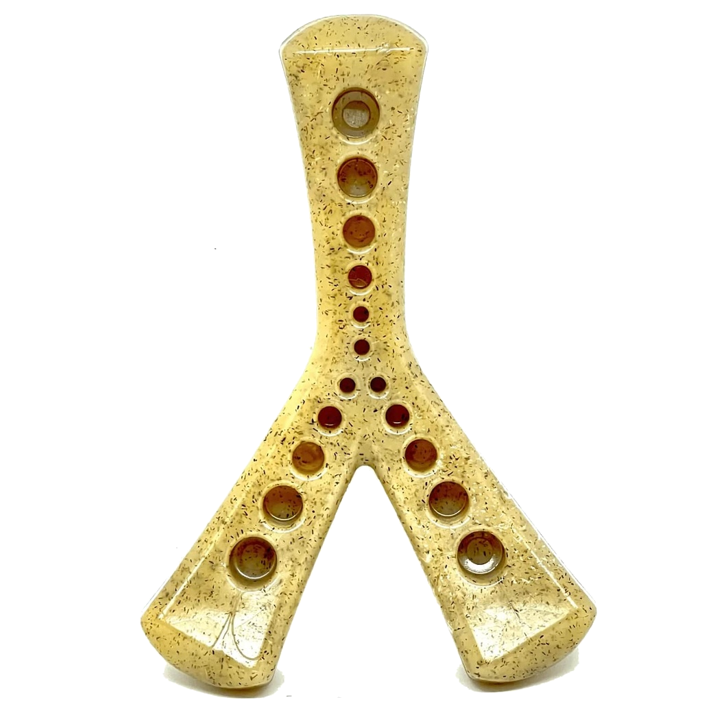 Sodapup Mod Wishbone Ultra Durable Nylon Dog Chew Toy For Aggressive Chewers - Brown
