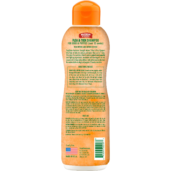 Tropiclean Natural Flea And Tick Shampoo Maximum Strength