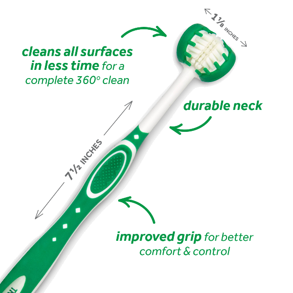 Tropiclean Tripleflex Toothbrush For Large Dogs
