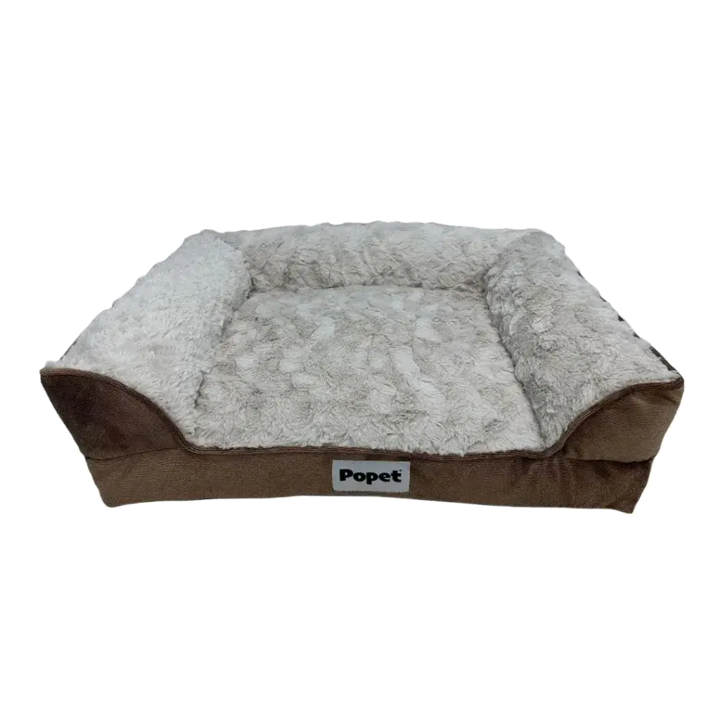 Popet Beds Cama Sofá crema y chocolate 71cm x 58cm