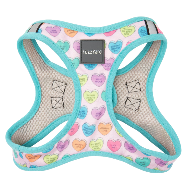FuzzYard Harness - Candy Hearts