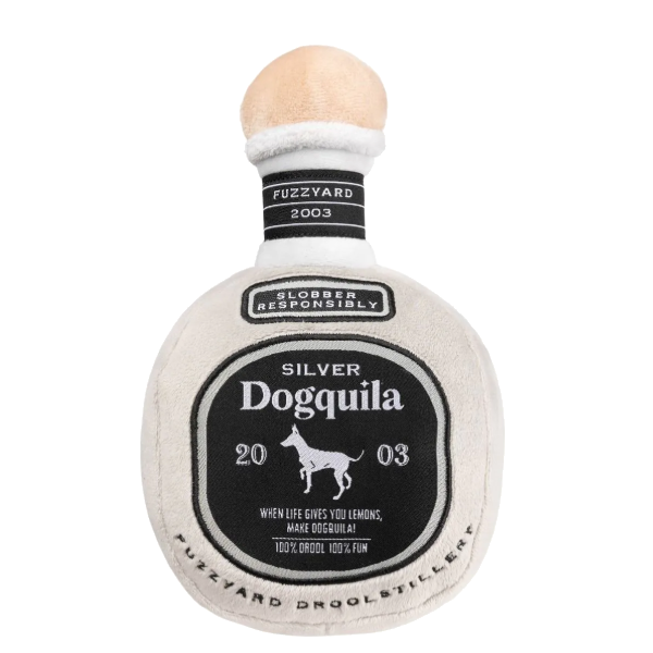 FuzzYard Peluche Dog Toy - Silver Dogquila