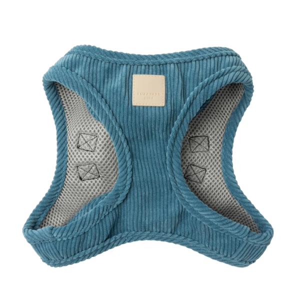 FuzzYard Life Corduroy Dog Harness - French Blue