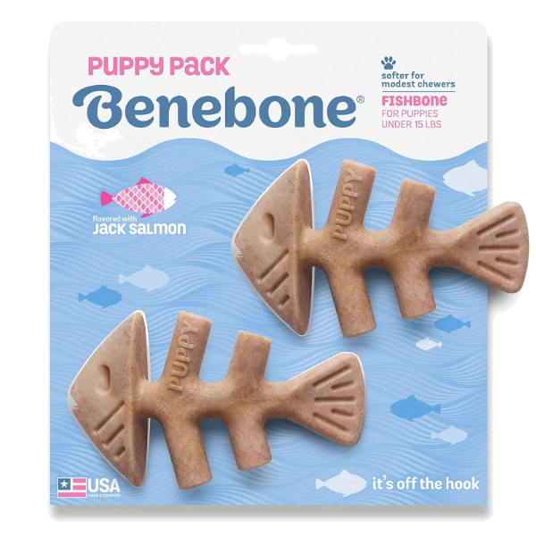 Benebone Puppy 2-Pack Fishbone Tiny