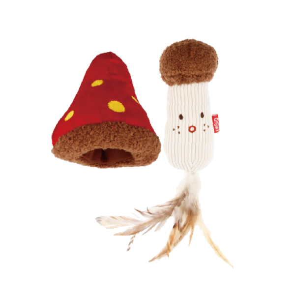 Gigwi Catch and Scratch 2 in 1 Mushroom with Catnip