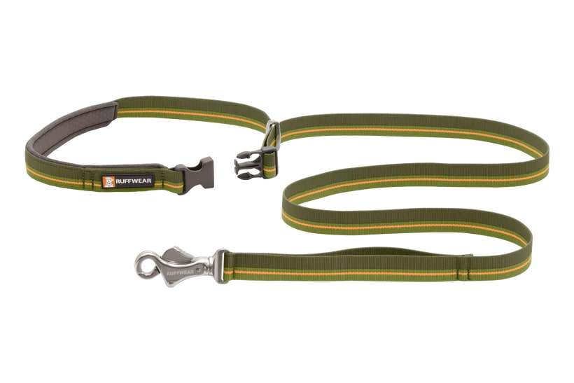 Nuevo-RuffWear Flat Out Adjustable Dog Leash - Forest Horizon