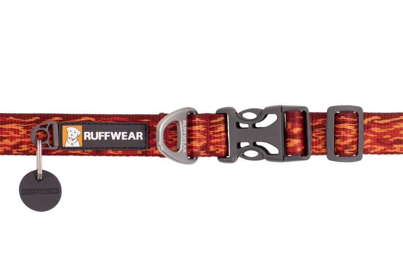 Nuevo-RuffWear Flat Out Dog Collar - Ember Distortion