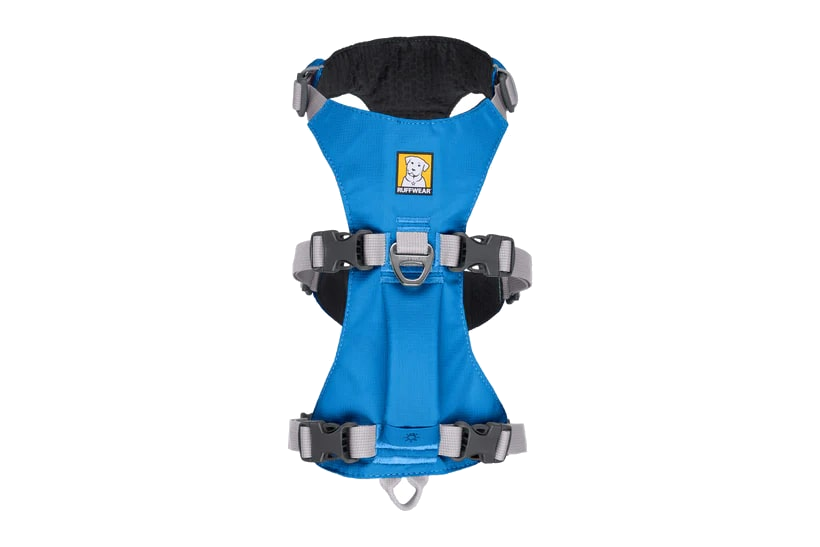 Nuevo-RuffWear Flagline Dog Harness with Handle - Blue Dusk
