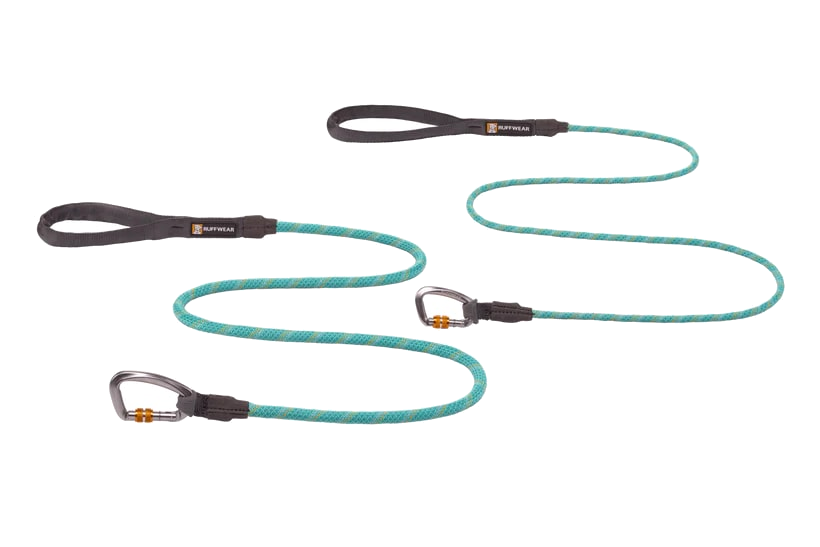 Nuevo-RuffWear Knot-a-Leash Rope Dog Leash - Aurora Teal