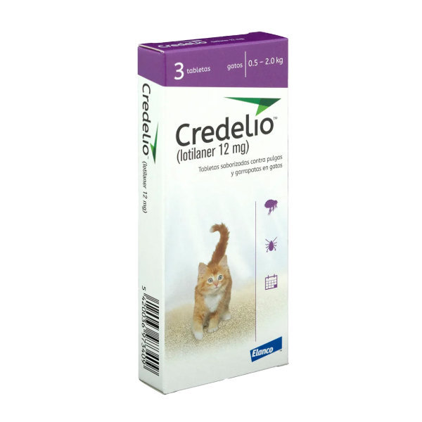 Credelio Gato 0.5kg a 2.0kg - Morada (Por Pastilla)