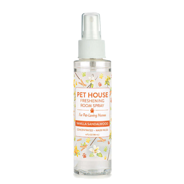 Pet House Freshening Room Spray Vanilla Sandalwood 118ml