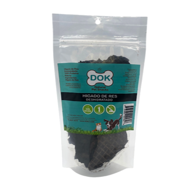 Dok Appetit Natural Pet Higado de Res Deshidratado 150g