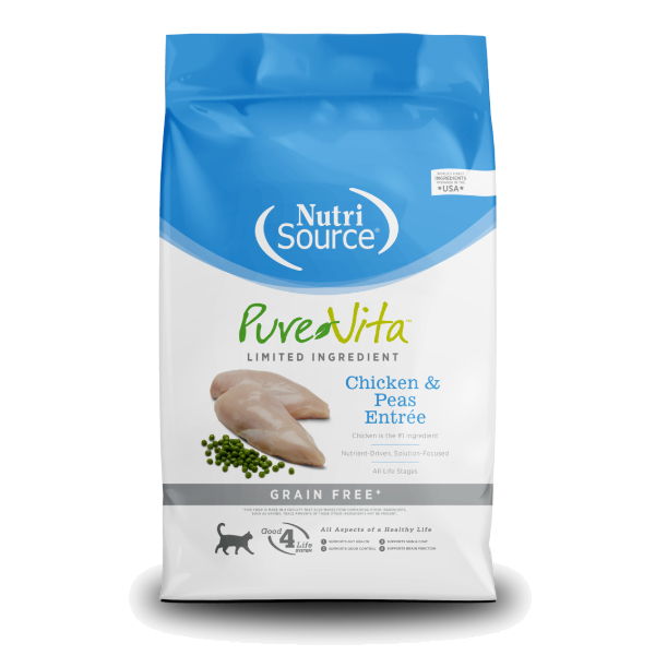 Nutrisource PureVita Chicken & Peas Entrée Grain Free Cat Food
