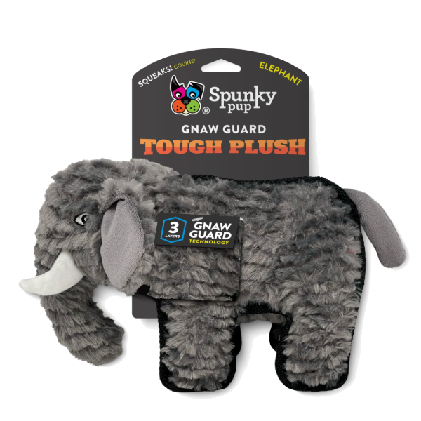 SpunkyPup -Tough Plush Toy Elephant