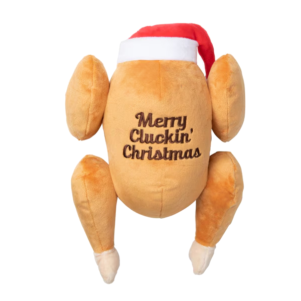 Fuzzyard Navideño -Dog Toy - Merry Cluckin’ Christmas L