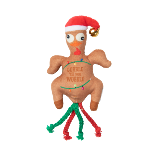 Fuzzyard Navideño -Cat Toy - Gobble Til You Wobble