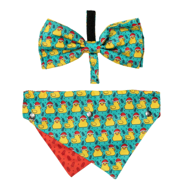 Fuzzyard Navideño -Dog 2 Pack - Merry Quackmas