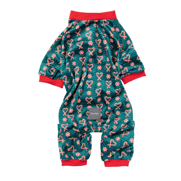 Fuzzyard Navideño-Pajama - I Heart Candy Canes