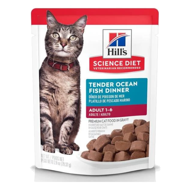 Hill´s -Science Diet  Feline  Pouche Adt Ocean Fish Dinner  79.37 gr