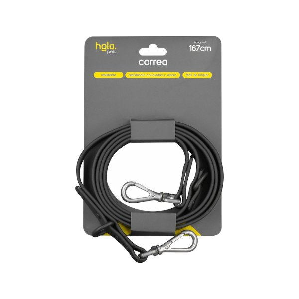 Hola Pets -Correa 1,67m- Negro