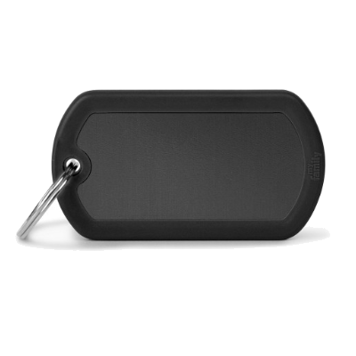 Myfamily Placa Hushtag Militar Aluminio & Goma