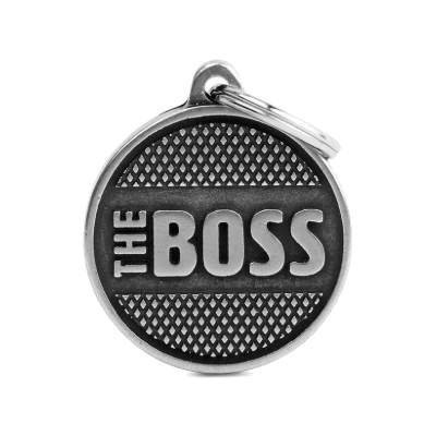 Myfamily Placa Circulo Bronx Laton "The Boss"