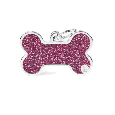 Myfamily Placa Hueso Shine Con Purpurina