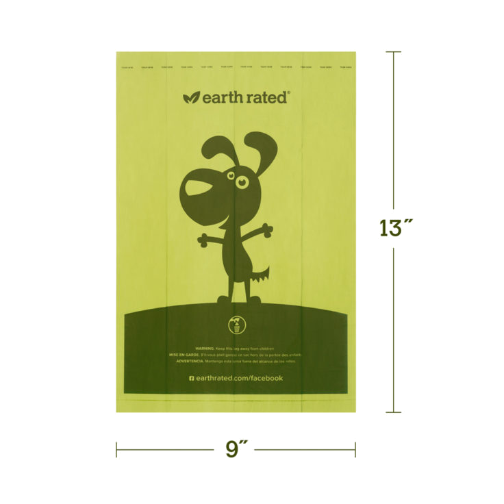 Earth Rated 315 Bags on 21 Refill Rolls
