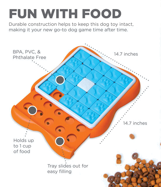 Outward Hound Challenge Slider Interactive Treat Puzzle Dog Toy, Multi