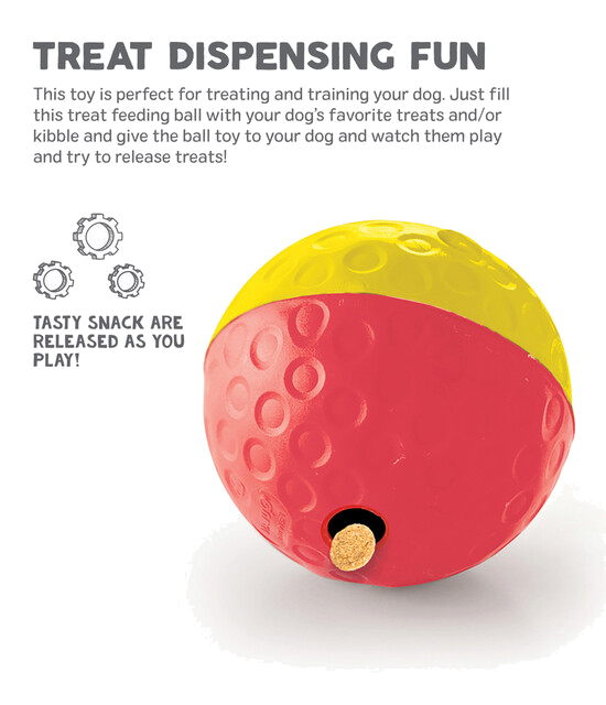 Outward Hound Treat Tumble Interactive Puzzle Dog Toy, Red, Large