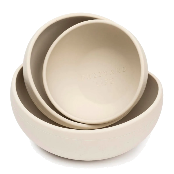 FuzzYard Life Silicone Bowl - Sandstone