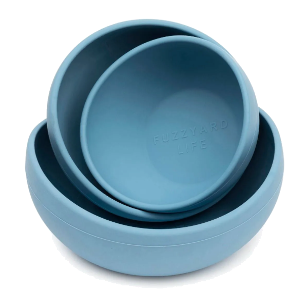 FuzzYard Life Silicone Bowl - French Blue