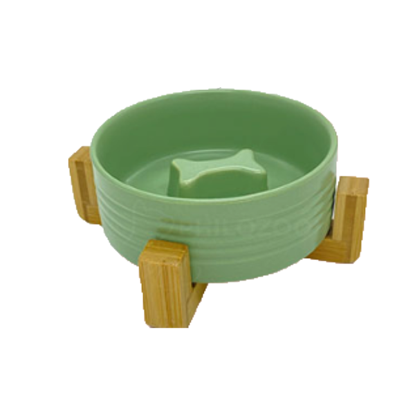 Philozoo Plato Ceramica Obstaculos Huesitos Verde XS