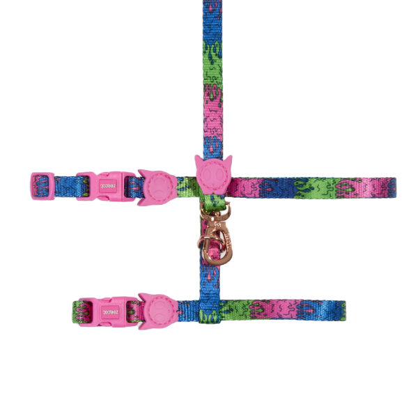 Zeedog Lords Of Zee.Town Melted Harness + Leash Set