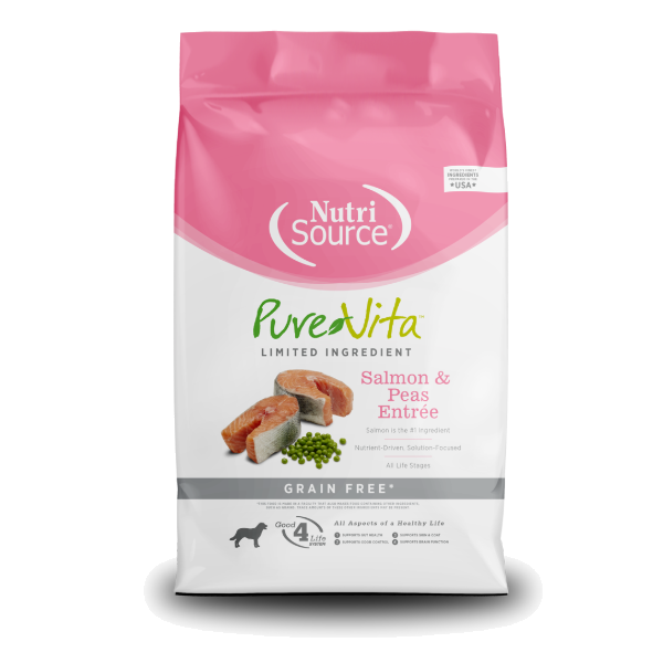 Nutrisource PureVita Small Bites Salm&GreeL Grain Free 5.4Kg
