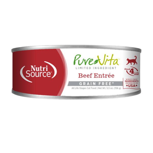 Nutrisource Pure Vita Beef Entrée Grain Free 156G