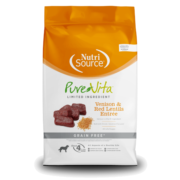 Nutrisource Venison & Red Lentils Entreé Grain Free 11Kg