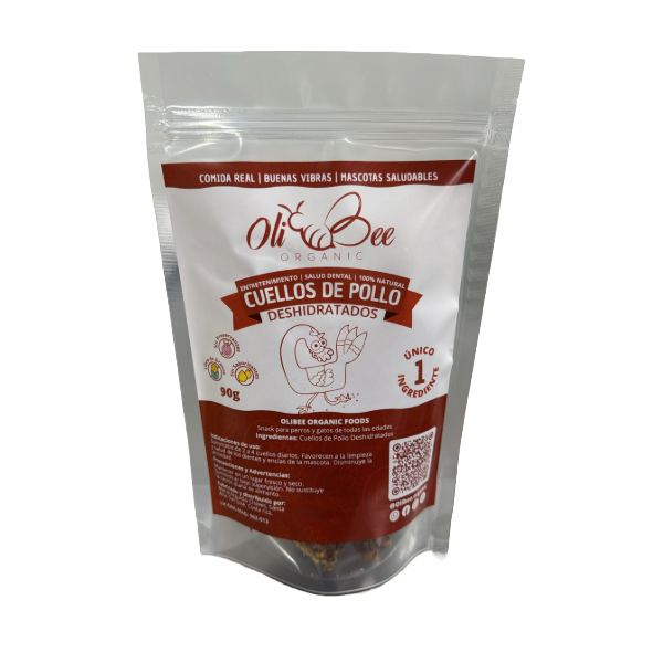 Oli Bee Cuello de Pollo Deshidratado 90G