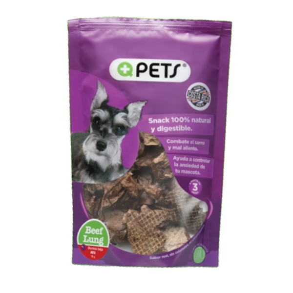 +Qpets Beef Lung 75gr