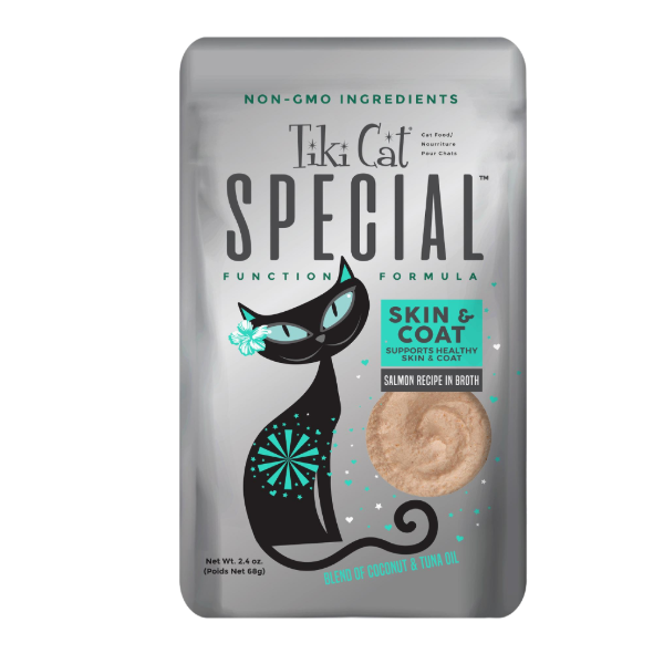Tiki Cat Special Funtion Formula Skin And Coat Salmon Recipe Pouch