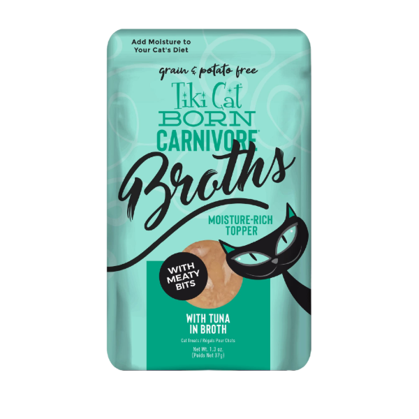 Tiki Cat Born Carnivore Broth Tuna Toppers Pouch