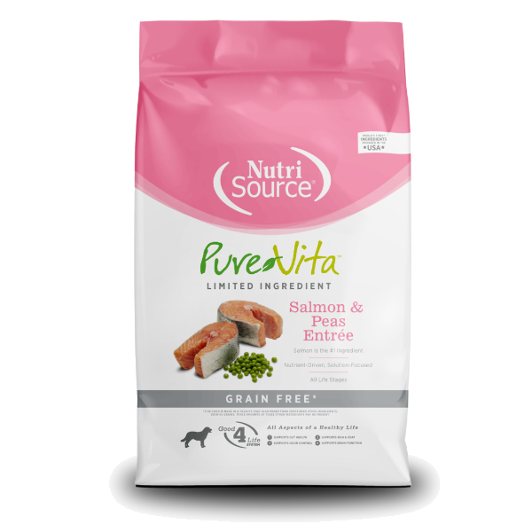 Nutrisource PureVita Grain Free Salmon & Peas Entrée 5.4Kg