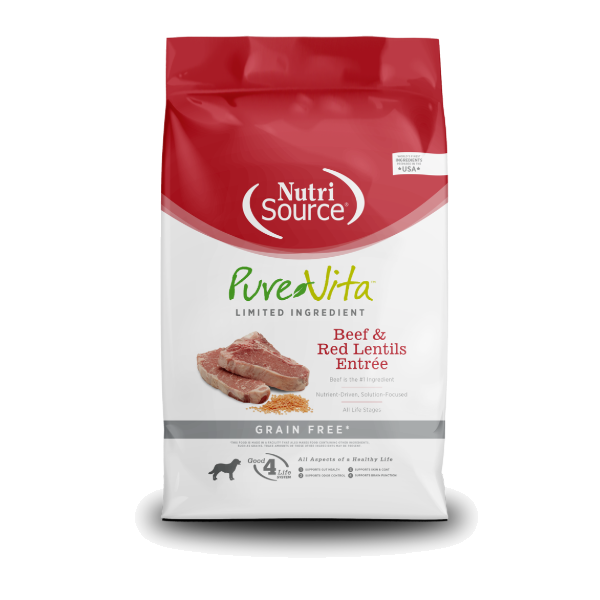 Nutrisource PureVita Beef and Red Grain Free 1.8kg